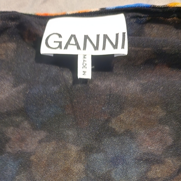 GANNI   Print mesh dress - Picture 6 of 11